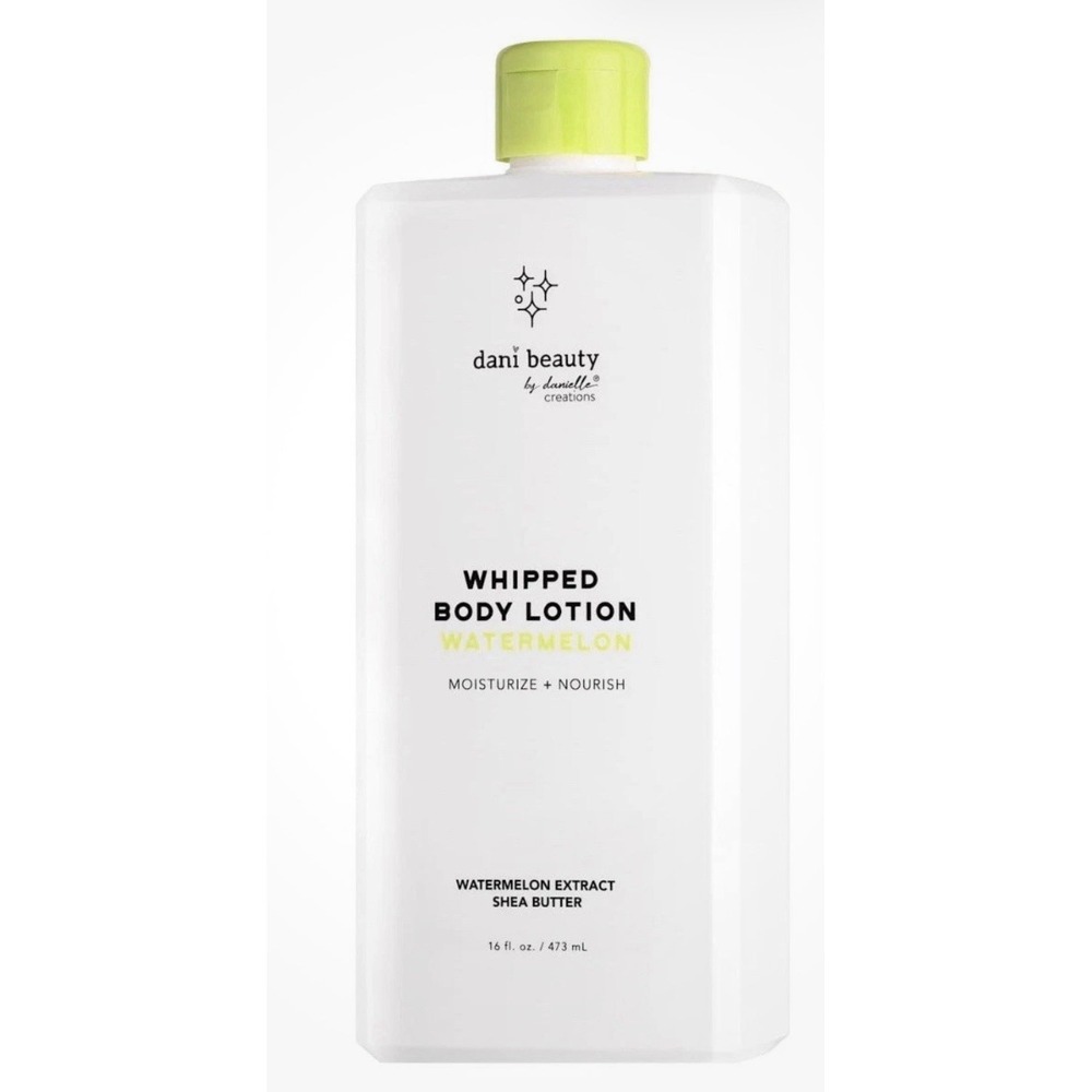 Dani Beauty Whipped Body Lotion, Watermelon Scent with Shea Butter, 16 Fl Oz